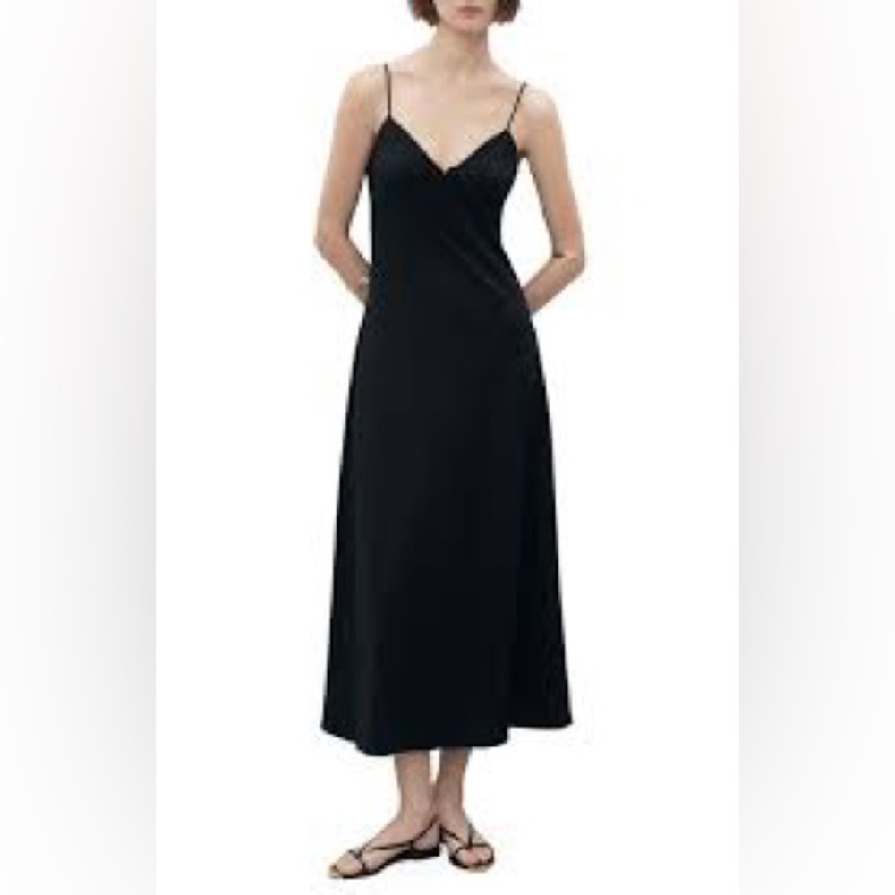Sleeveless Black‎ Maxi Dress V Neck Evening Party Cocktail